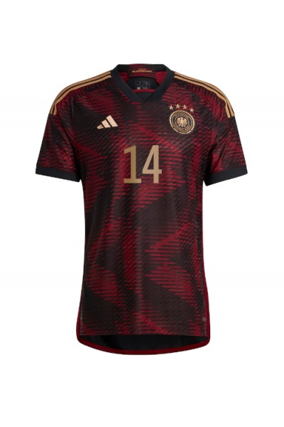 Fotbalové Dres Německo Jamal Musiala #14 Venkovní Oblečení MS 2022 Krátký Rukáv